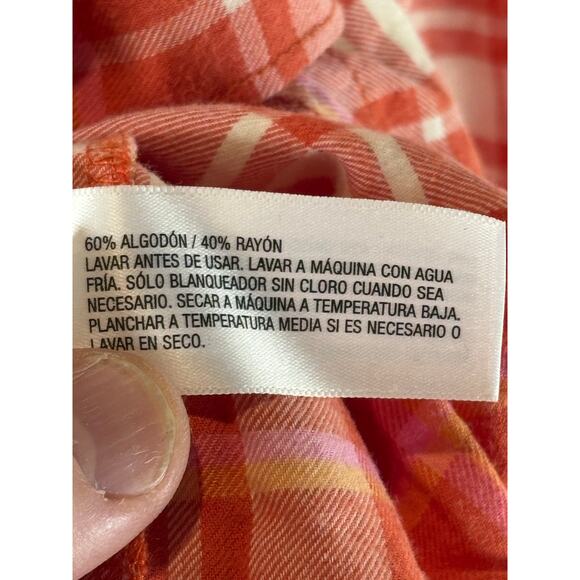 Cat & Jack Boys Flannel Shirt, Red, Sz L (10/12), NWT - Picture 6 of 6